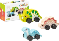 Dinosaures joyeux - ensemble en bois 3 pièces