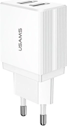 Chargeur secteur USB 2 ports Blanc