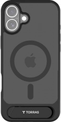 Étui Torras Pstand pour iPhone 16 noir