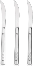 Set de couteaux à steak en acier inoxydable Harmony, 3 pièces