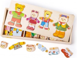 Bigjigs Toys puzzle à habiller Famille Ours