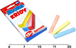 Craies scolaires colorées – 12 pièces