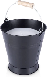 Bougie parfumée au citron dans un seau métallique 16 × 18 cm