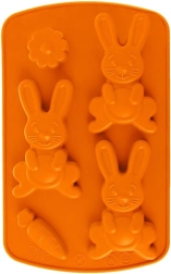 Moule en silicone pour biscuits et pralines lapin marron SILLINIE