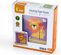 Viga cubes à empiler safari – cubes en bois pour enfants, 9 cubes