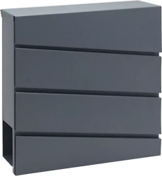 Boîte aux lettres en acier galvanisé avec porte-journaux