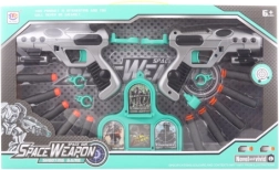 Set de pistolets spatiaux à fléchettes en mousse pour enfants 6+