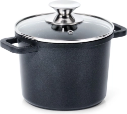 Marmite haute en granit avec couvercle en verre 2 l GRANDE