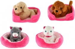 Peluche d’animal avec petit nid (22 × 24 cm)