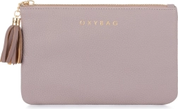 Trousse de toilette Day en cuir véritable couleur moka