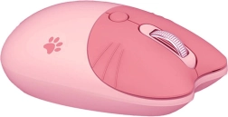 Souris sans fil MOFII en forme de chat, rose