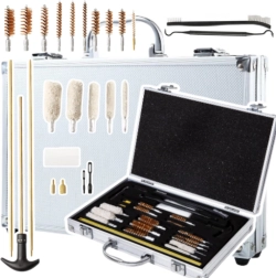 Kit de nettoyage d’armes dans une mallette, 24 pièces