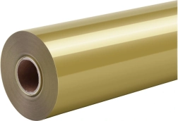 Film thermocollant HTVRONT Pure doré 30,5 cm × 1,8 m