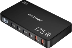 Chargeur de bureau GaN BlitzWolf 175 W, 4× USB‑C + 2× USB‑A, 6‑en‑1