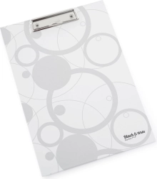 Sous-main A4 avec laminage blanc noir et blanc