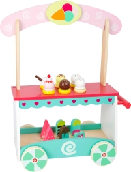 Stand de crème glacée en bois small foot – chariot mobile pour enfants