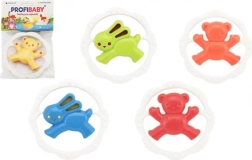 hochet et anneau de dentition bébé rond – ourson ou lapin