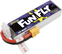 batterie tattu fun fly 1800 mah 3s 11,1 v 100c avec connecteur xt60