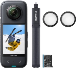 Insta360 X3 kit polyvalent caméra d’action 360°