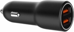 chargeur de voiture USB-A double QC3.0 36W noir