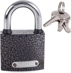 Cadenas 50 mm à anse trempée avec 3 clés