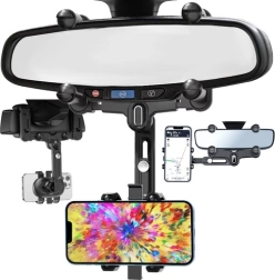 Support de téléphone rotatif pour rétroviseur de voiture XTROBB