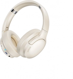 Casque sans fil supra-auriculaire Bluetooth 5.3 avec ANC – Blanc