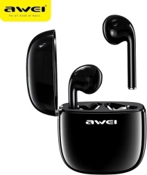 Écouteurs Bluetooth noirs avec station de charge