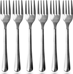 Set de 6 fourchettes à dessert en acier inoxydable