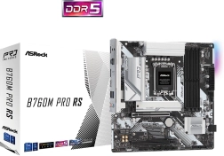 asrock b760m pro rs (s1700, ddr5, dp/hdmi, matx) carte mère