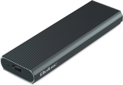 Boîtier externe en aluminium pour SSD M.2 NVMe, USB 3.1 Gen2 10 Gb/s, jusqu’à 4 To, graphite