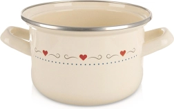 Casserole émaillée TONCA 16 cm, 1,4 l – crème