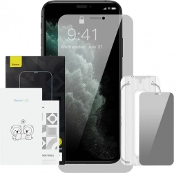 Baseus Crystal protection de la vie privée verre trempé pour iPhone X/XS