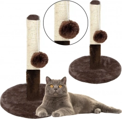 Griffoir pour chat tour brun foncé 40 cm x 30 cm