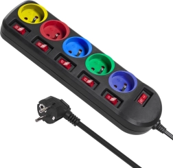 Rallonge électrique 1,5 m, 5 prises