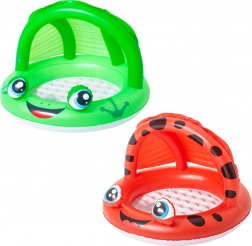 Piscine gonflable pour enfants avec auvent – grenouille/coccinelle, 97 × 66 cm