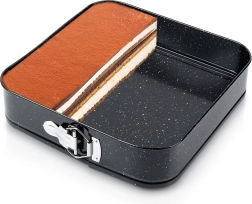 Moule à charnière carré en granit 28 × 28 × 6,8 cm