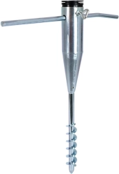 Support à vis en métal pour parasol de jardin et de plage 57 cm