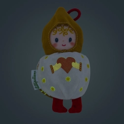 Décoration peluche de Noël elfe blanche Mimmi Lilliputiens