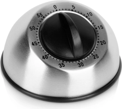 Minuteur de cuisine mécanique en acier inoxydable