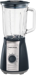 Blender de table Morphy Richards avec bol en verre 1,5 l, noir