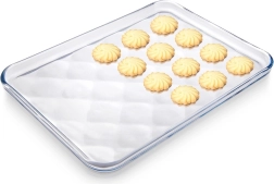 Plat en verre résistant à la chaleur 33,5 × 24,5 × 2 cm