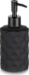 Distributeur de savon en verre noir 330 ml