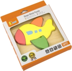 Viga mini puzzle en bois avion