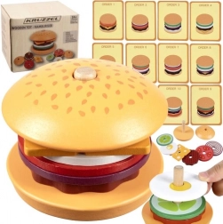 Burger en bois avec trieur et cartes KRUZZEL