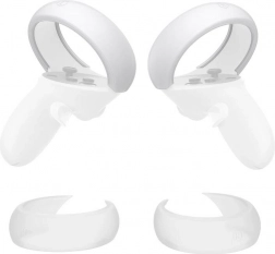 Coques de protection en silicone pour manettes META QUEST 2 – blanches
