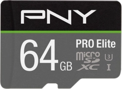 Carte mémoire microSDXC 64 Go PNY PRO Elite