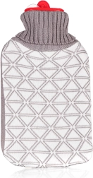 Bouillotte Triangles 2 l avec housse textile