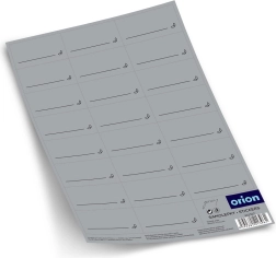 Étiquettes adhésives grises pour épices, 23 pcs