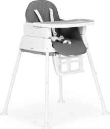 ECOTOYS chaise haute pliable pour enfants 3 en 1 gris